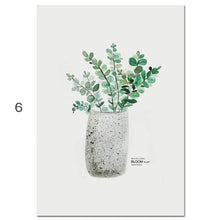 Load image into Gallery viewer, Watercolor Plants Leaf Scandinavian Decor
