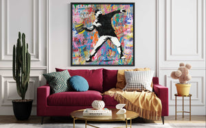 Banksy Flower Thrower