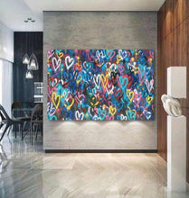 Load image into Gallery viewer, Banksy Heart Graffiti Art
