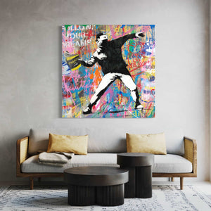 Banksy Flower Thrower