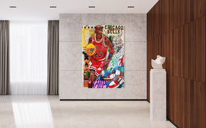 Michael Jordan Pop Graffiti Art
