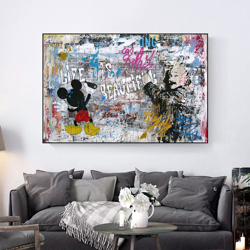 Life Is Beautiful Graffiti Art