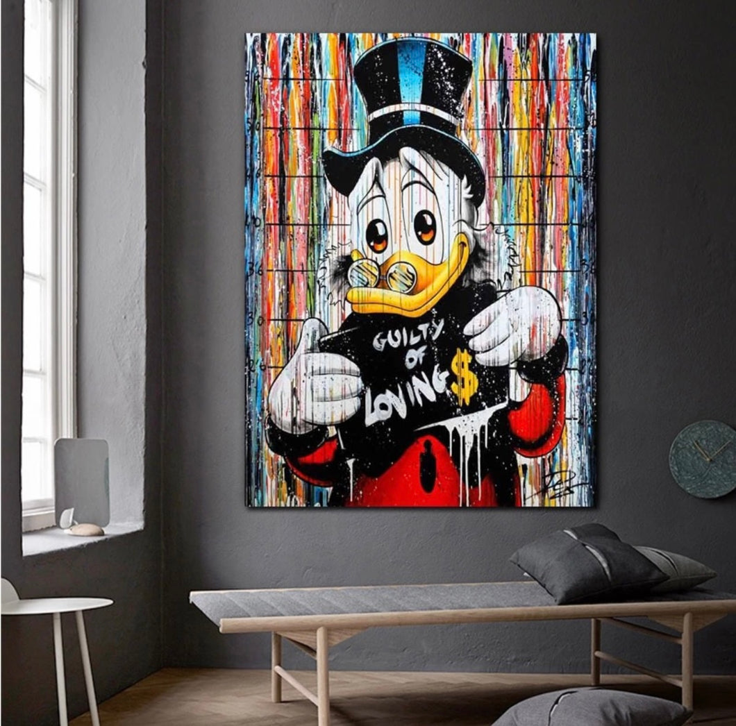 Picsou ‘’Guilty Of Loving’’ Graffiti Art