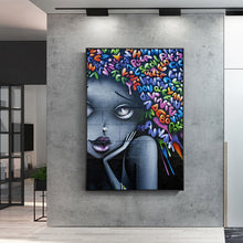Charger l&#39;image dans la galerie, Modern Seductive Girl Graffiti Art
