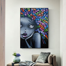 Charger l&#39;image dans la galerie, Modern Seductive Girl Graffiti Art
