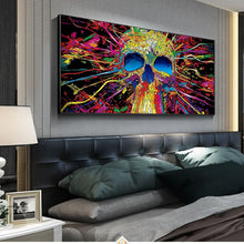 Load image into Gallery viewer, Colorful Skull Graffiti Art
