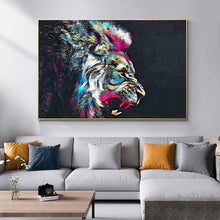 Charger l&#39;image dans la galerie, Powerful Lion Abstract Art
