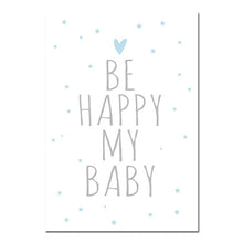 Load image into Gallery viewer, Blue Baby Bear Nursery Art
