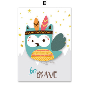 Adventurous Animal Kid Room Art