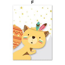Load image into Gallery viewer, Adventurous Animal Kid Room Art
