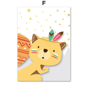 Adventurous Animal Kid Room Art