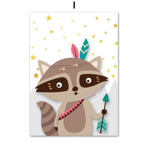Adventurous Animal Kid Room Art