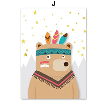 Load image into Gallery viewer, Adventurous Animal Kid Room Art
