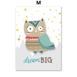 Adventurous Animal Kid Room Art