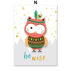 Adventurous Animal Kid Room Art