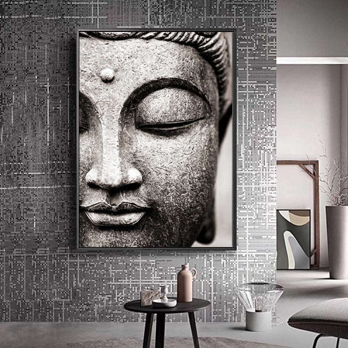 Buddha Statue Modern Wall Art