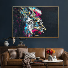Charger l&#39;image dans la galerie, Powerful Lion Abstract Art
