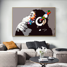 Charger l&#39;image dans la galerie, DJ Thinking Monkey by Banksy
