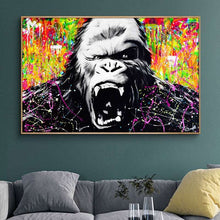 Load image into Gallery viewer, Angry Orangutan Graffiti Art

