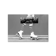 Load image into Gallery viewer, Black and White Retro Fashion Movie Decor
