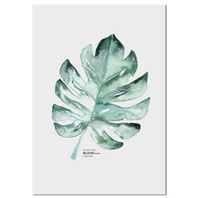 Load image into Gallery viewer, Watercolor Plants Leaf Scandinavian Decor
