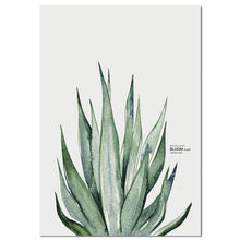 Load image into Gallery viewer, Watercolor Plants Leaf Scandinavian Decor
