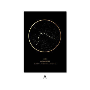 Constellation Zodiac Astronomy Wall Print