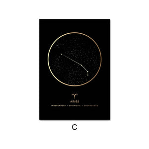 Constellation Zodiac Astronomy Wall Print