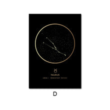 Load image into Gallery viewer, Constellation Zodiac Astronomy Wall Print
