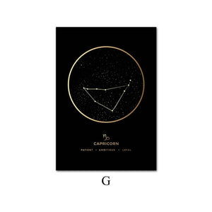 Constellation Zodiac Astronomy Wall Print