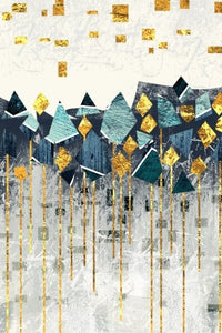 Abstract Geometric Mountain Get Away