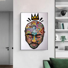Load image into Gallery viewer, King Tupac Graffiti Art
