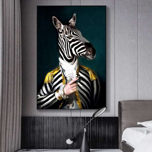 Abstract Gentlemen Zebra