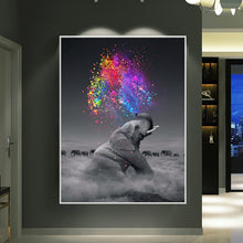 Load image into Gallery viewer, Cute Elephant Blowing Rainbow
