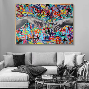 Creative Hand Graffiti Art