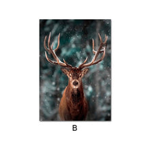 Load image into Gallery viewer, Nordic Foggy Forest Adventure Canvas Art
