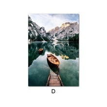 Load image into Gallery viewer, Nordic Foggy Forest Adventure Canvas Art

