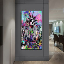 Load image into Gallery viewer, Colorful Liberty Statue Graffiti Art
