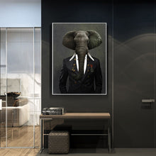 Load image into Gallery viewer, Modern Elephant Abstract Art
