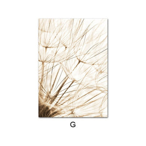 Boho Nature Wheat Field Landscape Wall Art