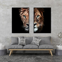 Load image into Gallery viewer, Lion And Lioness Wall Art Photography
