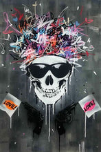 Load image into Gallery viewer, Funny Street Art Skull
