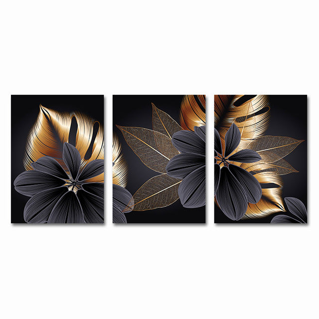 Black Golden Plant Leaf