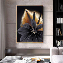 Load image into Gallery viewer, Black Golden Plant Leaf
