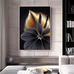 Black Golden Plant Leaf