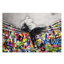 Load image into Gallery viewer, Above The Curtain Graffiti Art
