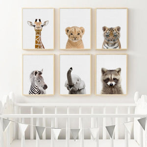 Cute Baby Animal Nursery Decor