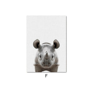 Cute Baby Animal Nursery Decor