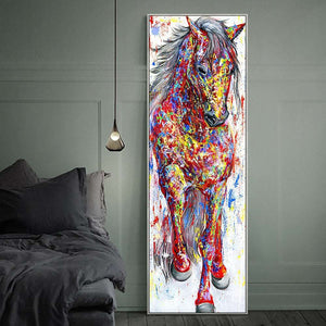 Abstract Standing Horse Painting