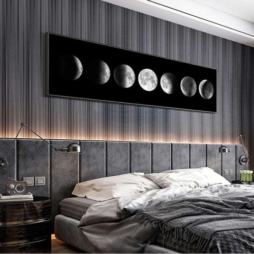 Black and White Moon Phase